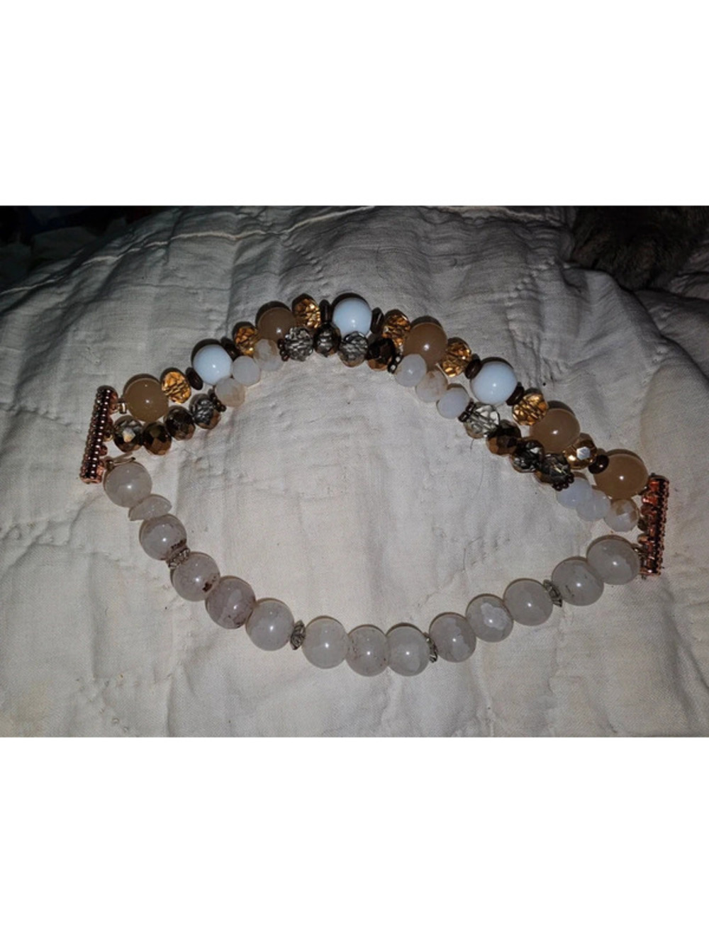 Wristband for versa 1 semi precious beads